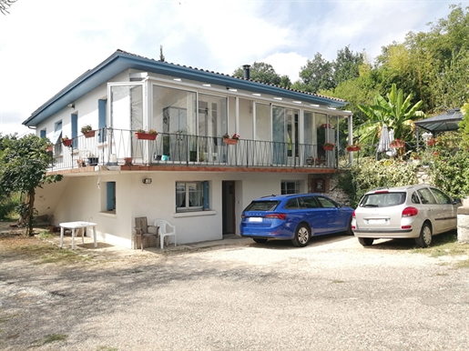 Property consisting of a detached main house, a detached second house, a lovely private heated swimm