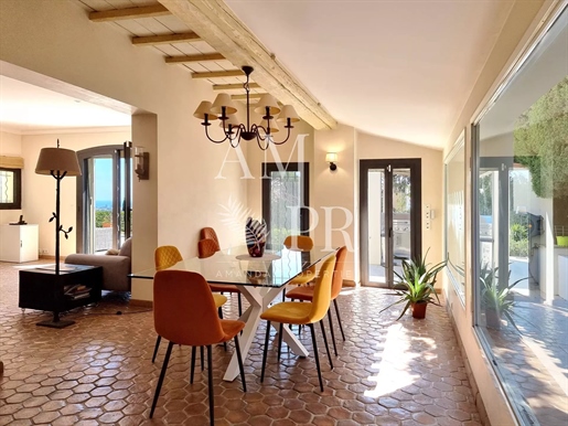 Cannes, only at a few minutes of all aminities and quiet, superb renovated villa with cont