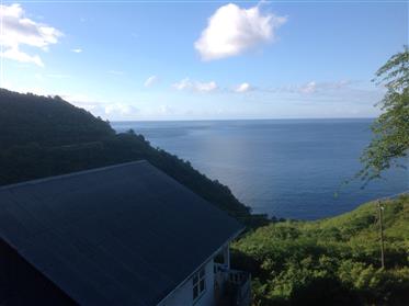 House on Dominica with fantastic views