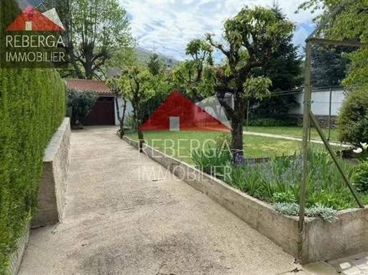 Pool area: 1950s house on 3 levels of housing. Ground floor: summer kitchen, living room, 
