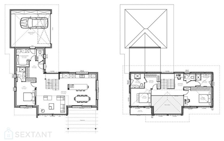 Contemporary Architect Villa - 160 m² of living space - 5 rooms - 4 bedrooms - land 1.120 m²