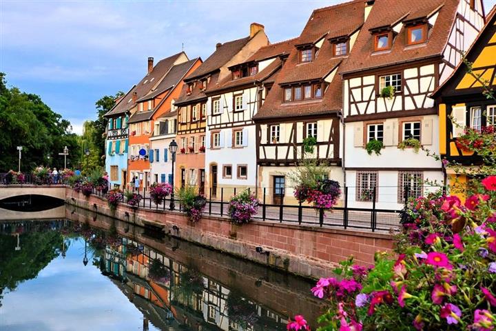 Houses near Colmar canal, Alsace